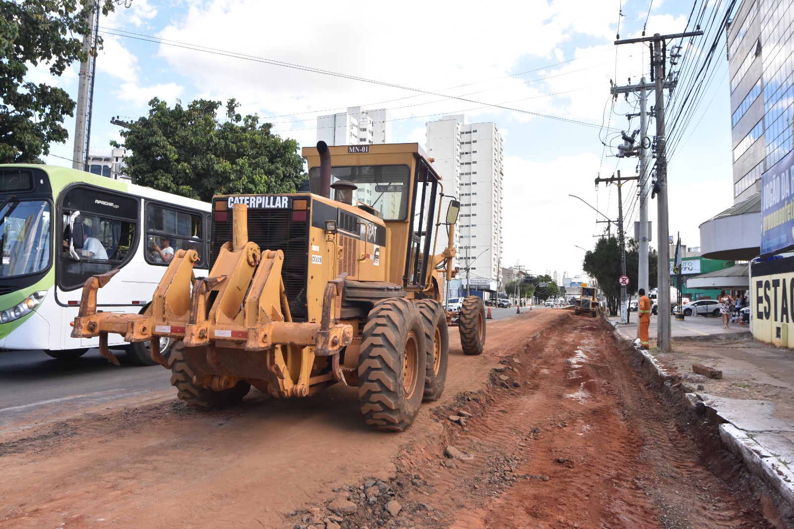 Trecho mais crítico da obra, que requer um trabalho estrutural maior, é o compreendido entre a Praça Cívica e a Rua 103 | Foto: Walter Peixoto