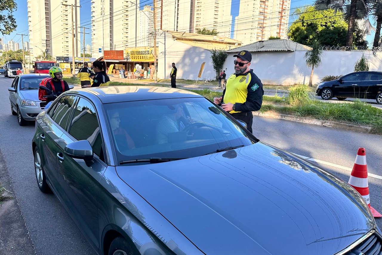 Blitz "Empatia no Trânsito" ocorre em Goiânia nesta quarta-feira. Foto: Mobilidade