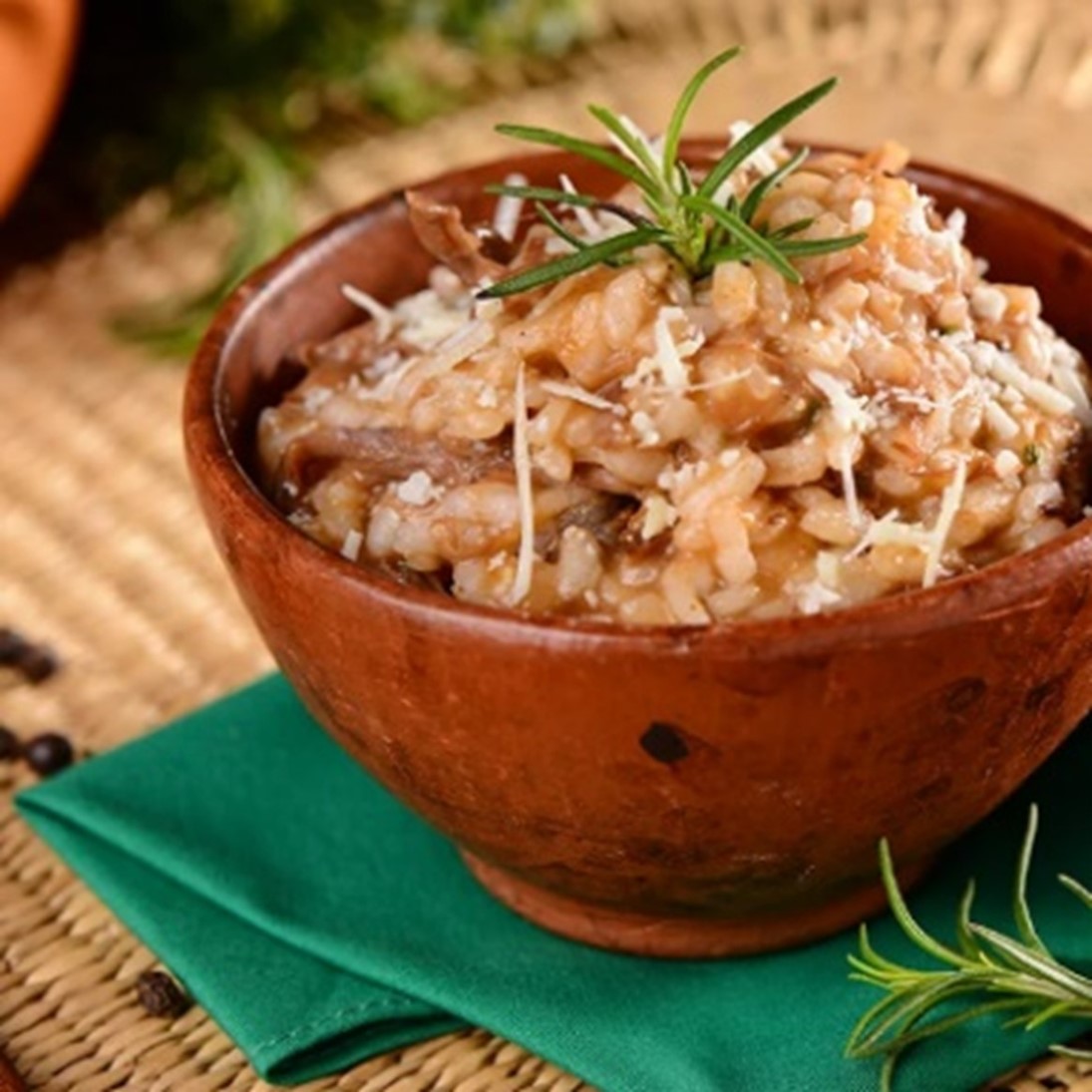 Risoto de carne de panela e parmesão. Foto: Divulgação