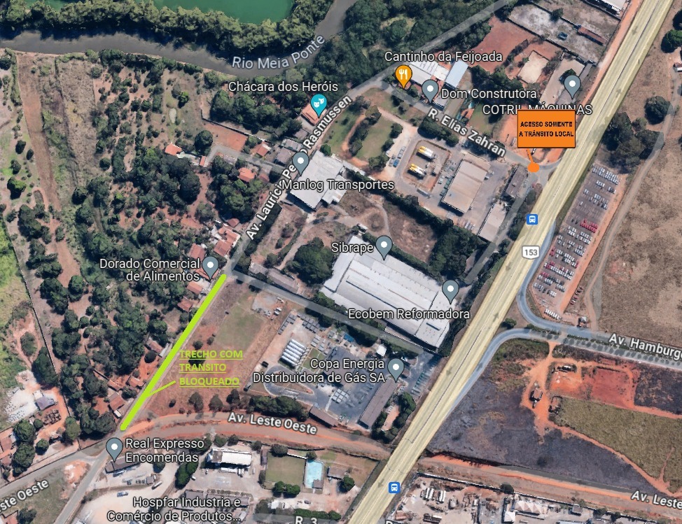 Rede de drenagem e pavimentação no Bairro Feliz estão sendo construídas | Imagem: Google Maps/Seinfra