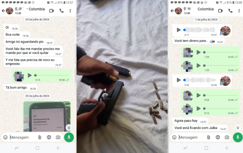 Apreensões e prisões marcam Operação Usureros contra agiotagem violenta em Goiás. Foto: Reprodução PCGO/Montagem Tribuna do Planalto