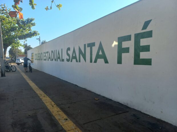 Novo prédio do Colégio Estadual Santa Fé traz modernidade e conforto para alunos e professores. Foto: Reprodução