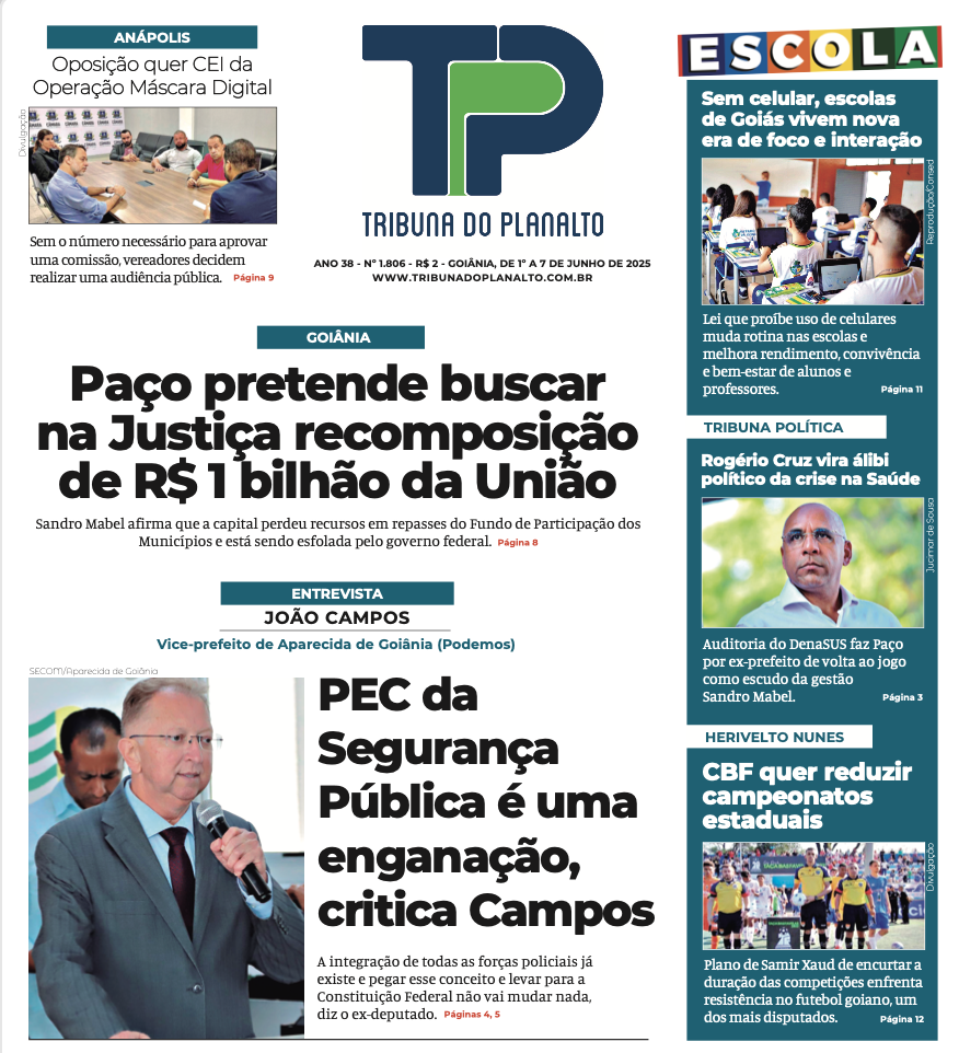 EDIÇÃO Nº 1.806 – GOIÂNIA, 1º A 7 DE JUNHO DE 2025