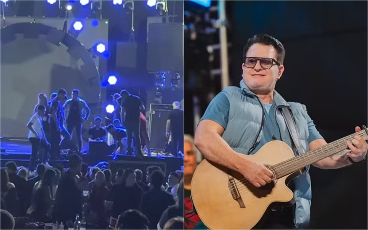 Marrone sofre queda durante show em Goiânia e passa por observação médica