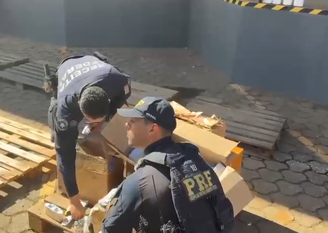 PRF e Receita apreendem produtos avaliados em mais de R$ 2 mi