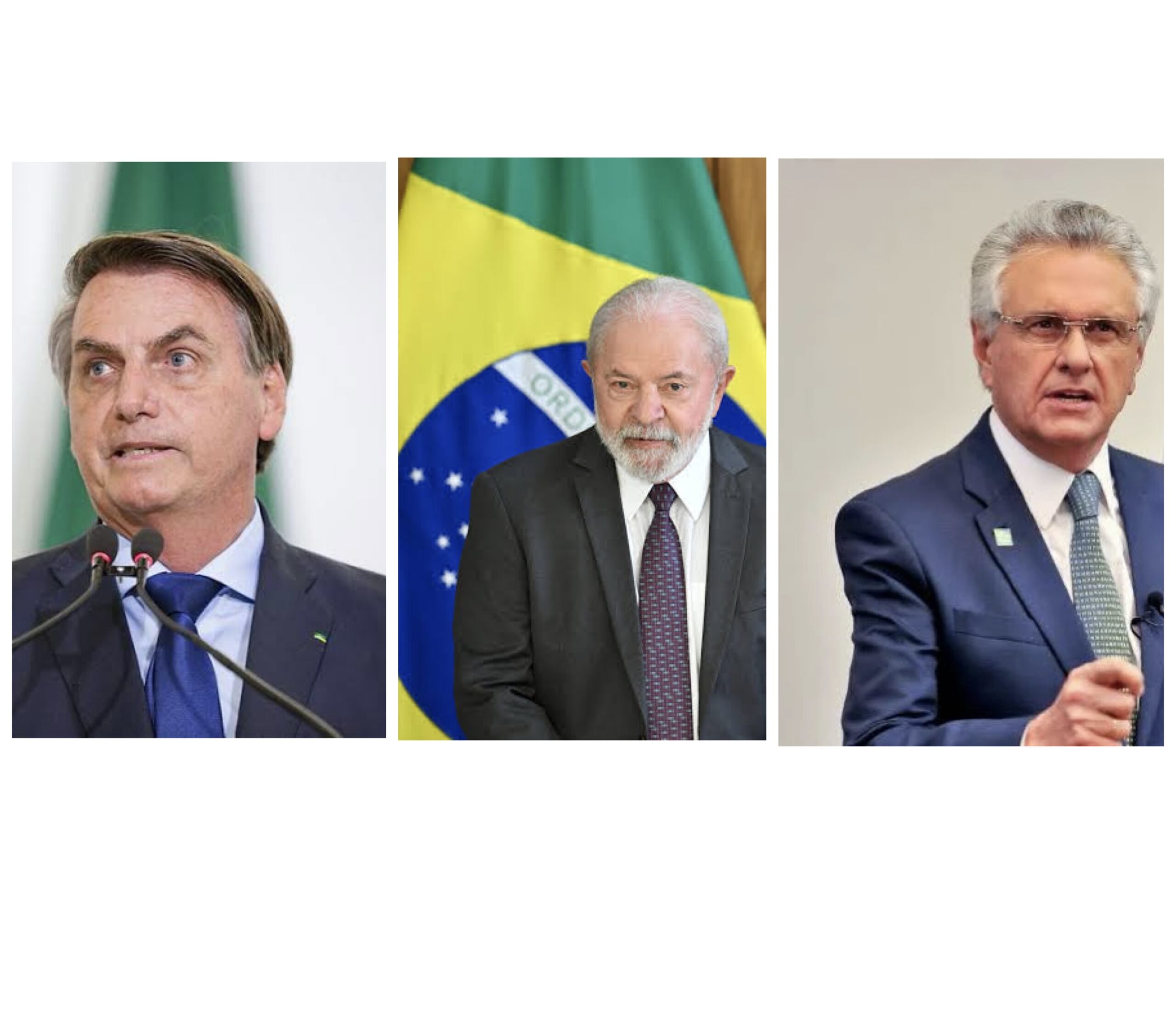 BOLSONARO, LULA E CAIADO