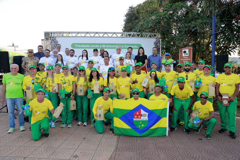 32ª Caminhada Ecológica é aberta no Palácio Maguito Vilela e reúne atletas em percurso de 310 km até Aruanã (foro: Alego)