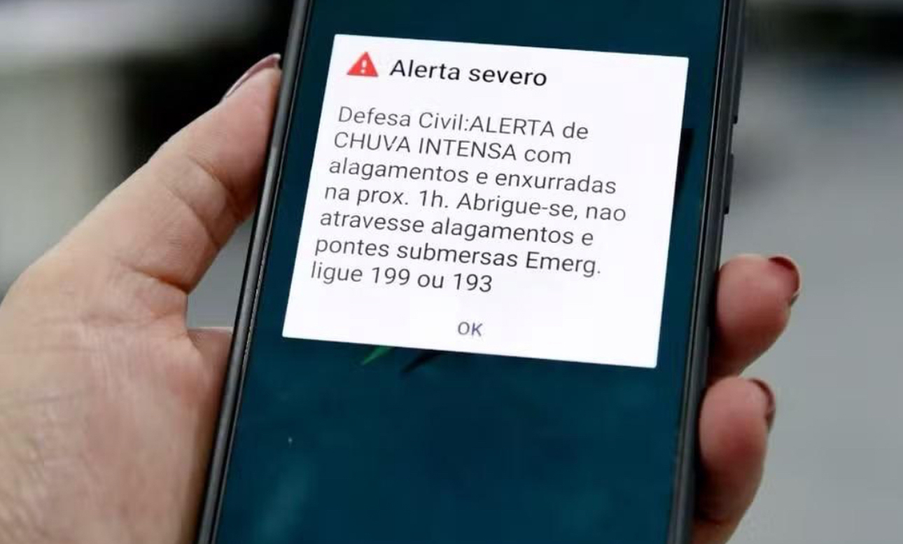 Assim como em outras grandes cidades, Goiânia e Aparecida começam a utilizar sistema de alerta de emergência por celular; entenda