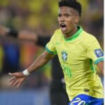 Estêvão marca seu primeiro gol na seleção