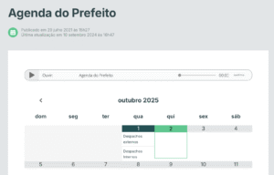 Agenda do Prefeito Sandro Mabel