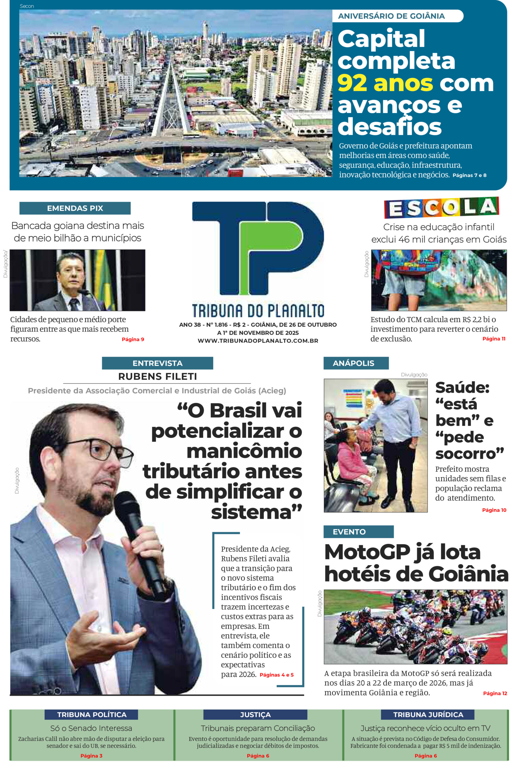 EDIÇÃO Nº 1.815 – GOIÂNIA, 26 DE OUTUBRO A 1º DE NOVEMBRO DE 2025