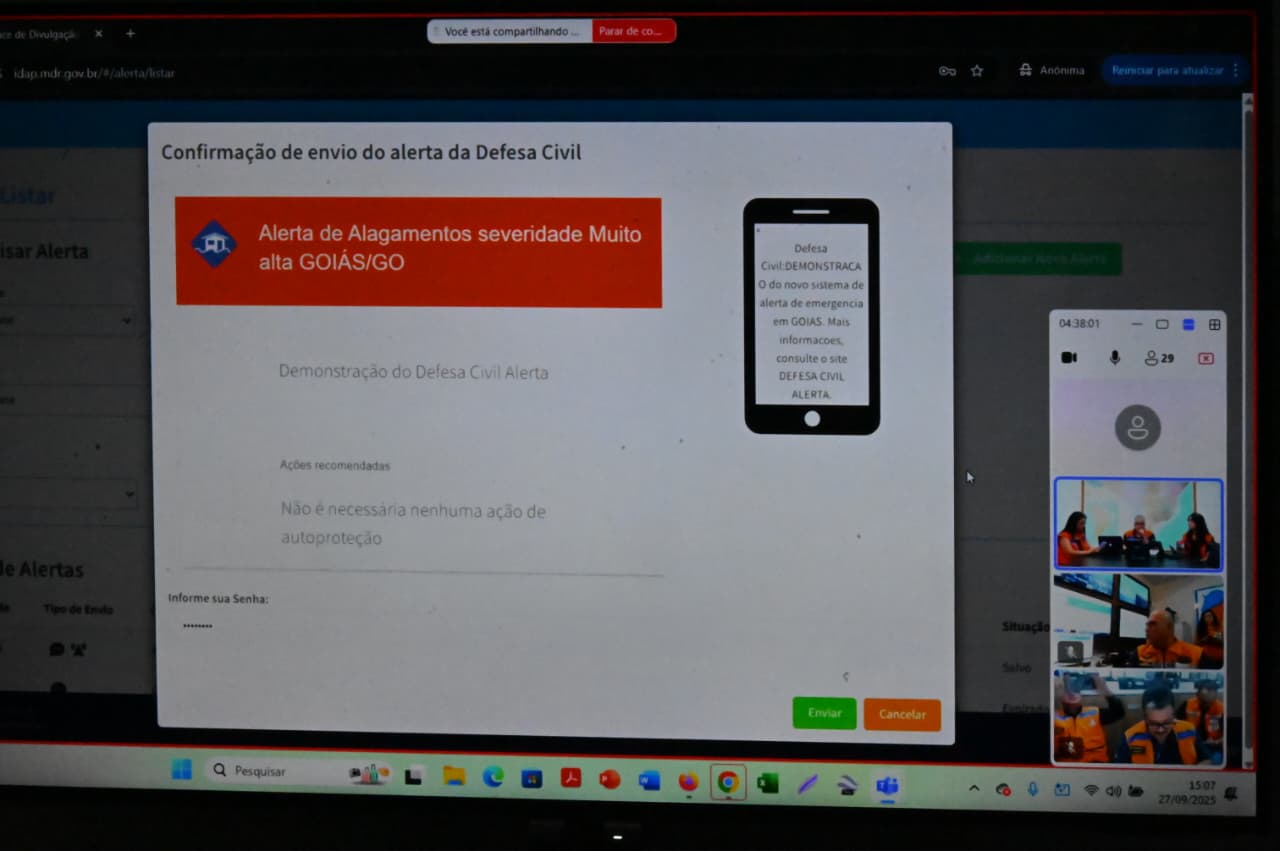 Defesa Civil alerta