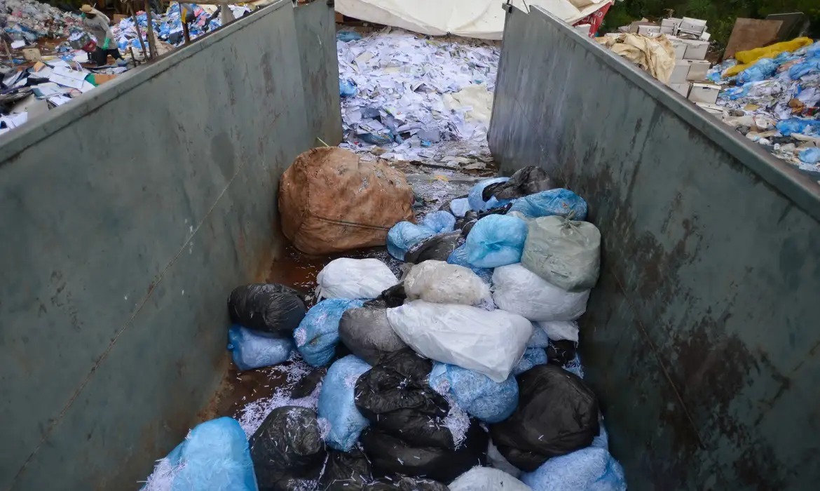 disposição correta de resíduos