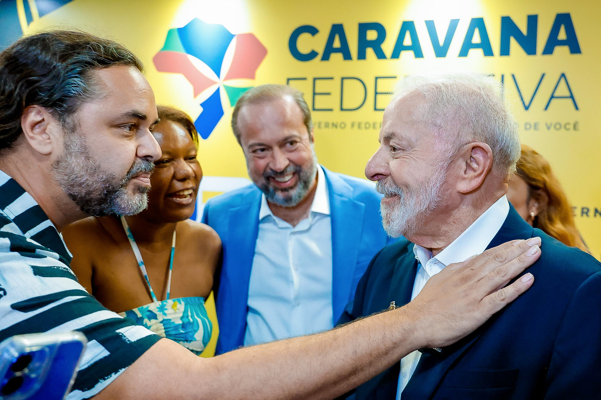 Lula em agenda da Caravana Federativa, em Minas Gerais