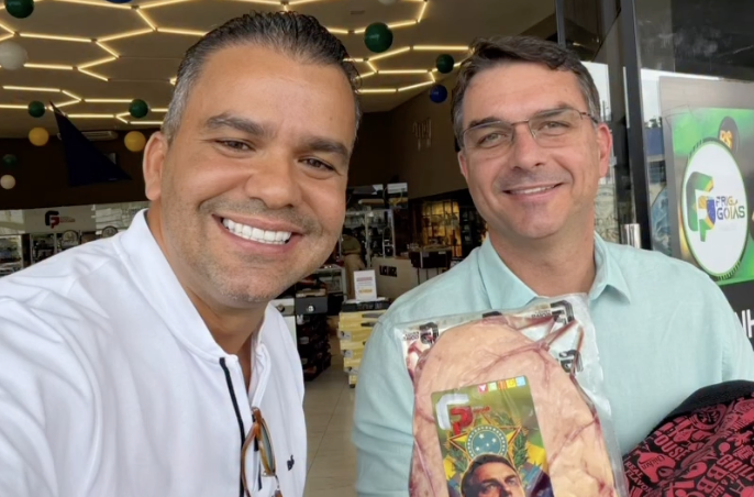 Flávio Bolsonaro em Goiânia