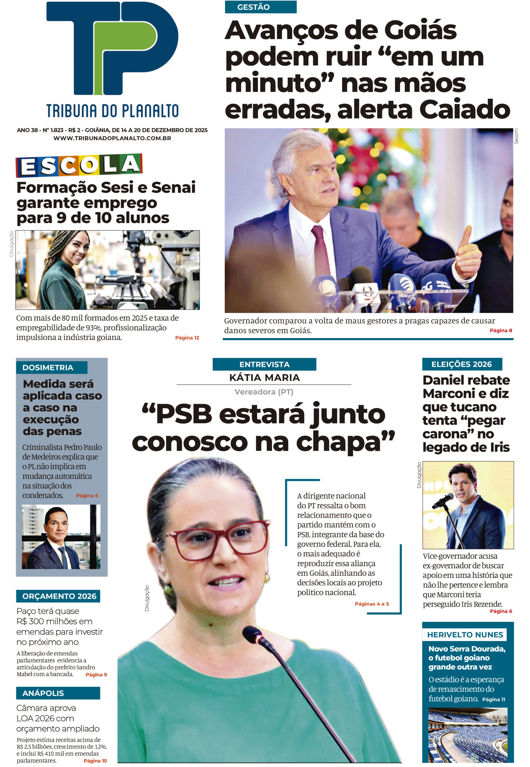 EDIÇÃO Nº 1.823 – GOIÂNIA, DE 14 A 20 DE DEZEMBRO DE 2025