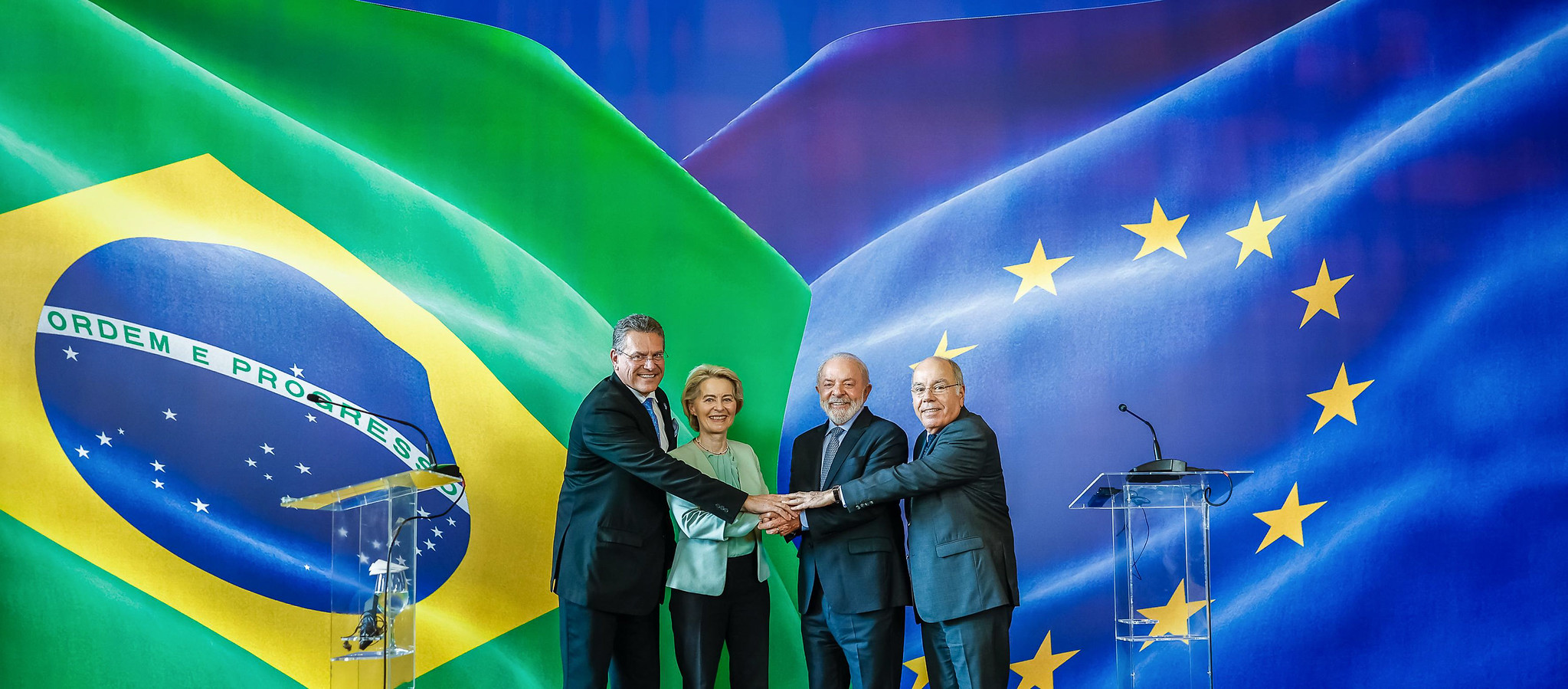 Líderes do Mercosul e da UE assinam acordo e defendem multilateralismo
