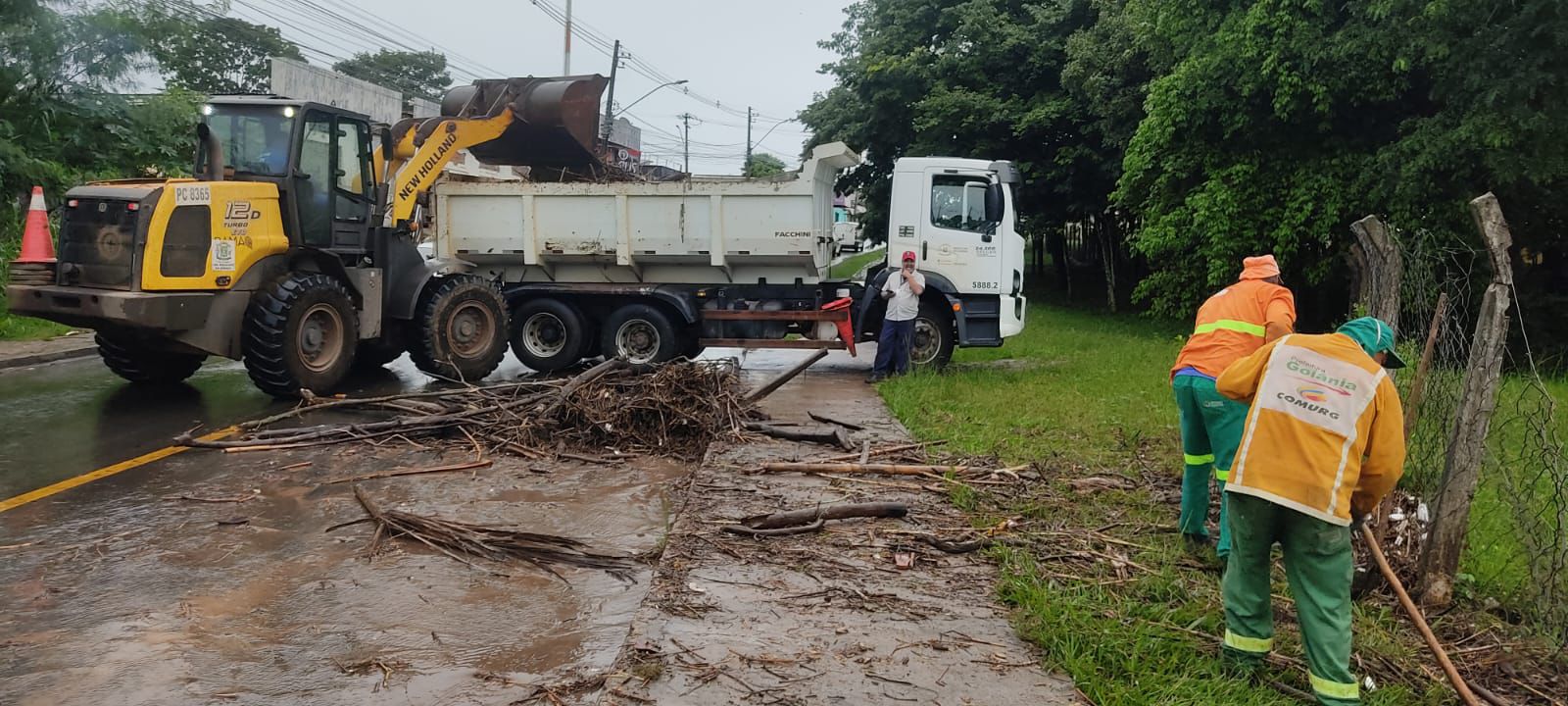 resíduos chuva