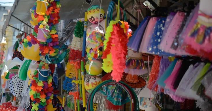 comércio durante o Carnaval