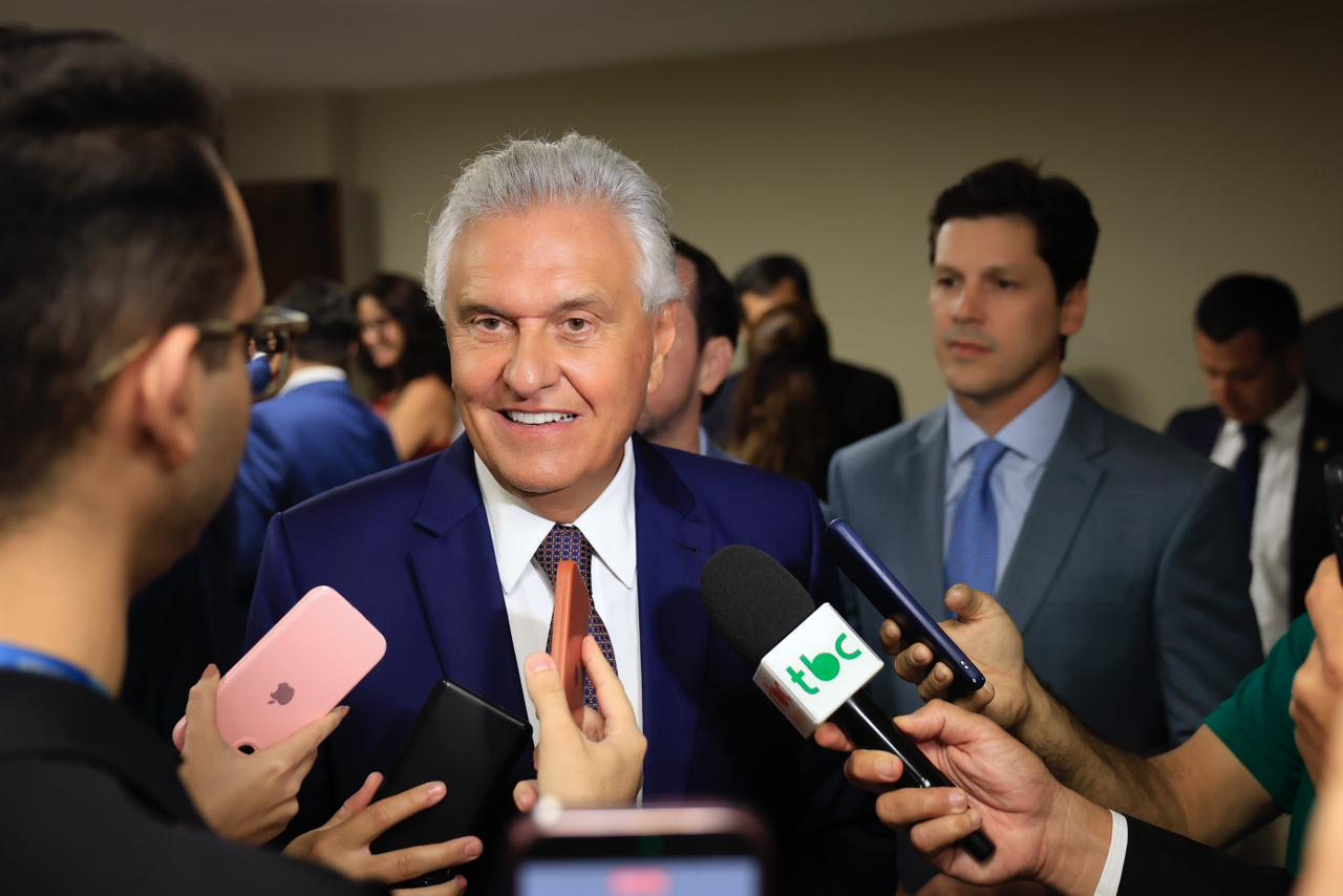Caiado fala sonre filiação de Ana Paula Rezende ao PL - FOTO: Walter Folador