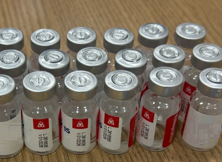 Foram apreendidas 32 ampolas de medicamento à base de tirzepatida - Divulgação