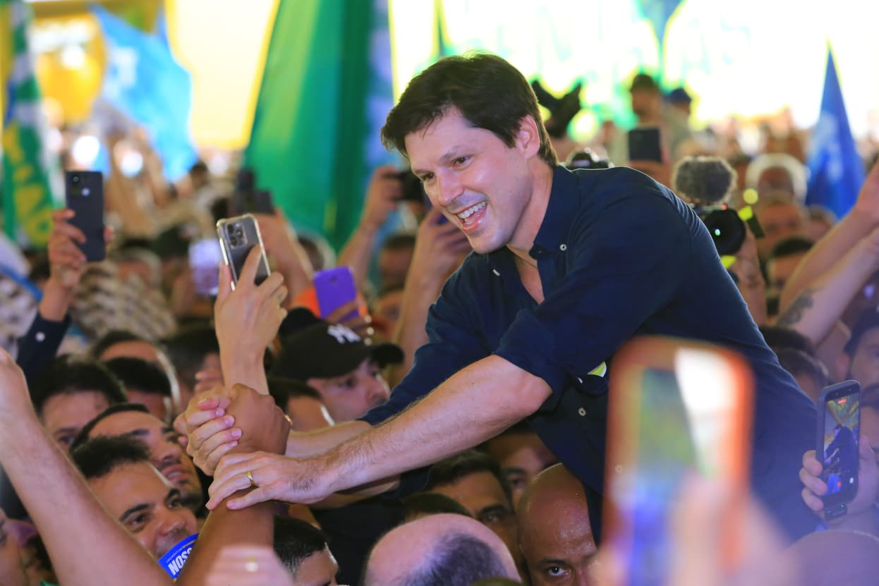 Daniel Vilela no lançamento em Jaraguá