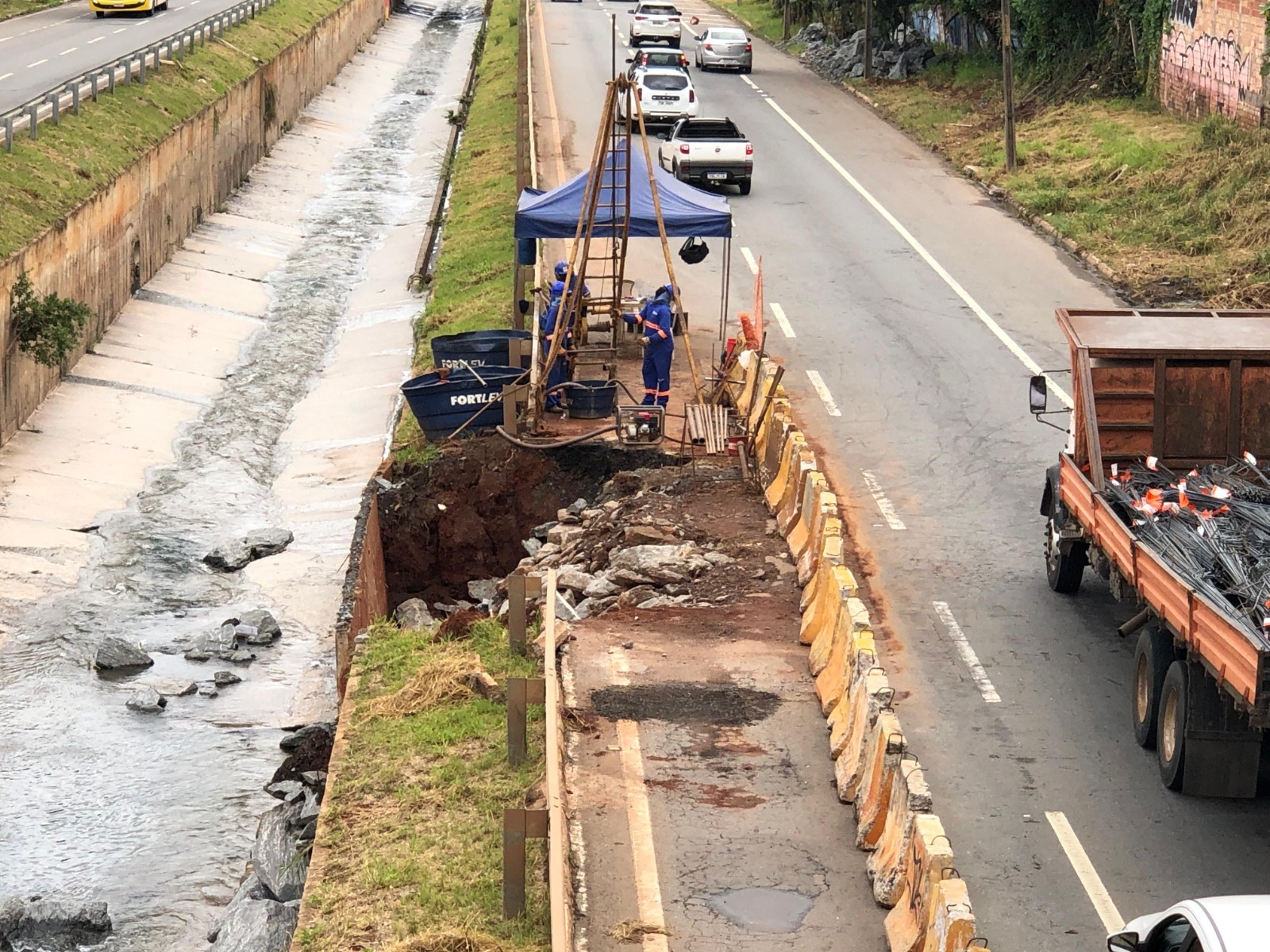 obras Marginal Botafogo
