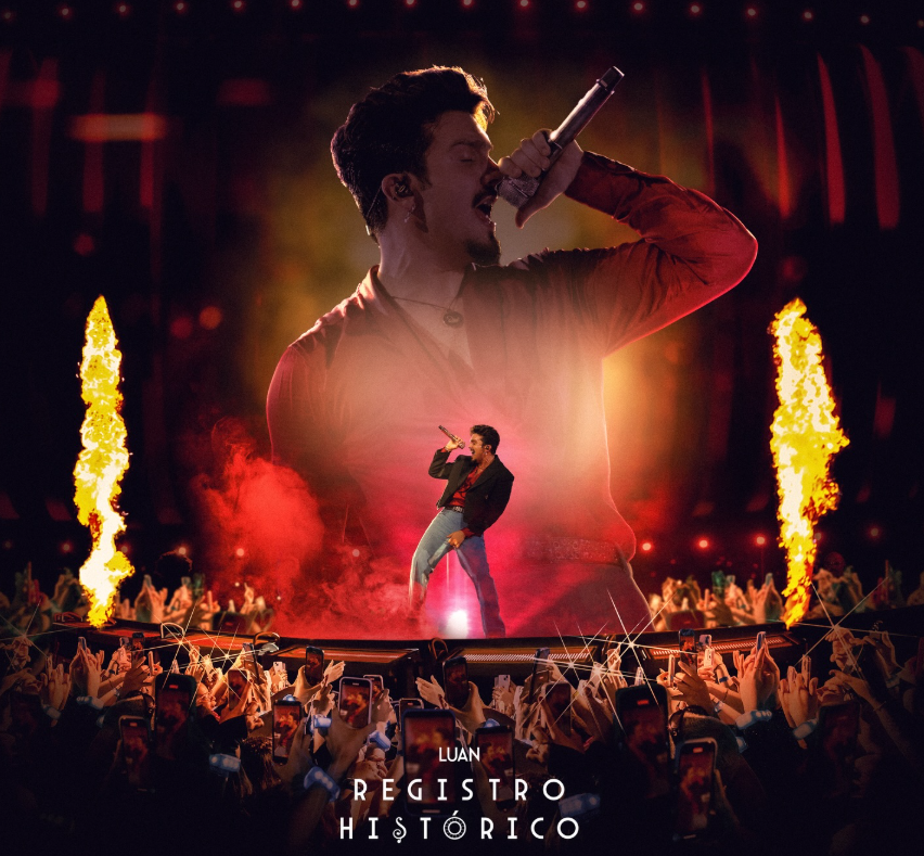 Luan Santana confirma show em Goiânia no dia 27 de setembro com a turnê “Registro Histórico”, que reúne grandes sucessos e celebra 18 anos de carreira.