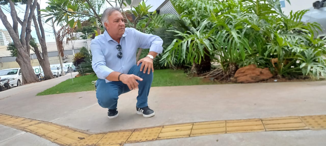 calçadas táteis Goiânia