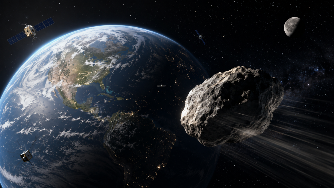 Novo asteroide passará muito perto da Terra na próxima semana