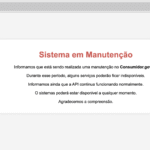 Consumidor.gov fora do ar
