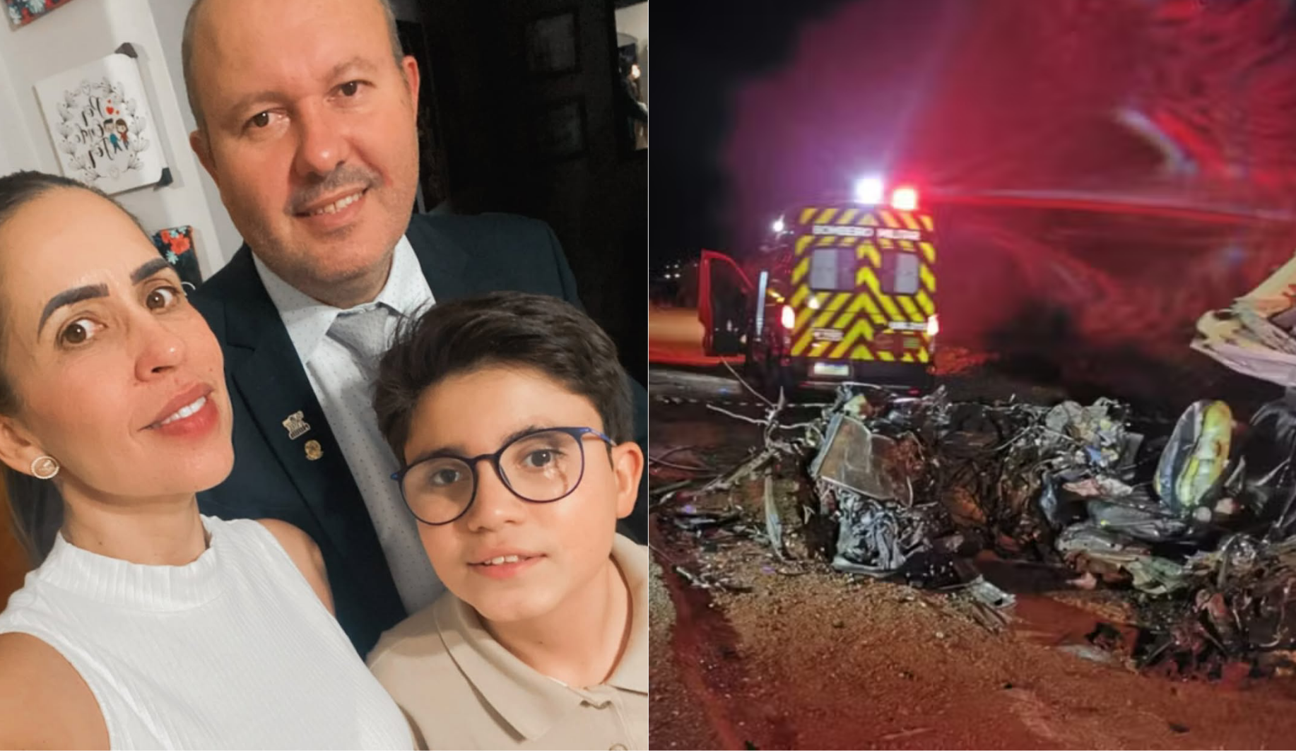 Acidente na GO-206 mata vereador de Cachoeira Alta, esposa e filho de 12 anos