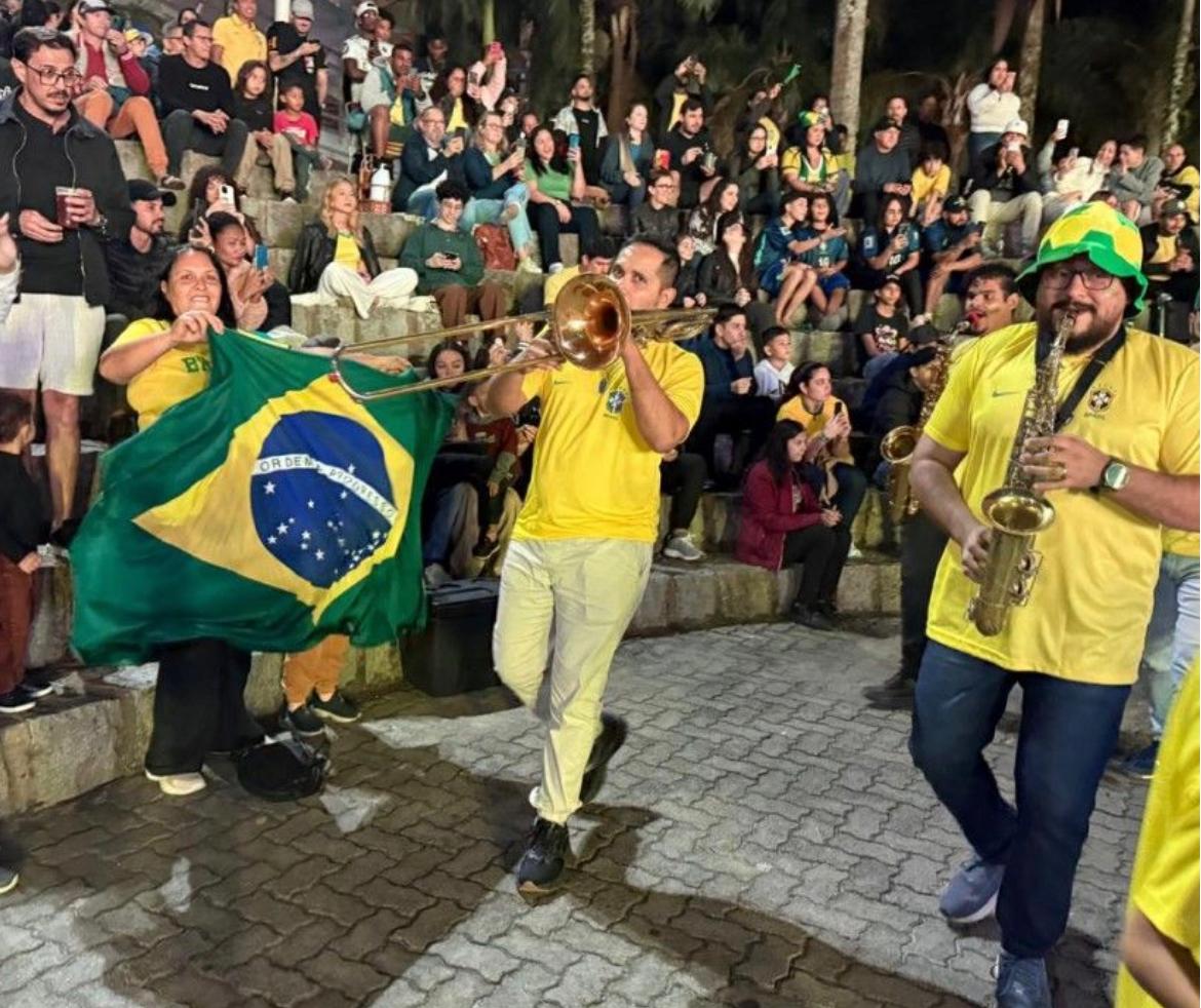 Torcida brasileira acredita em goleada contra o Haiti