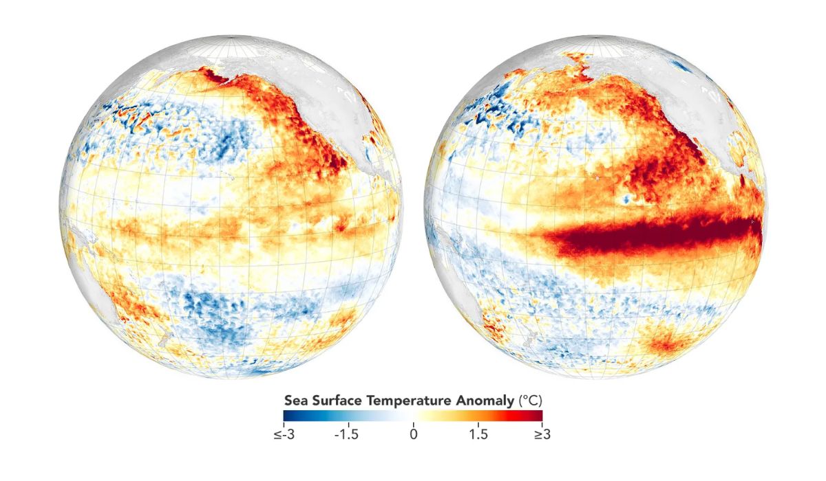 NOAA confirma formação do El Niño e prevê intensificação do fenômeno - Foto: Reprodução/NASA/ND