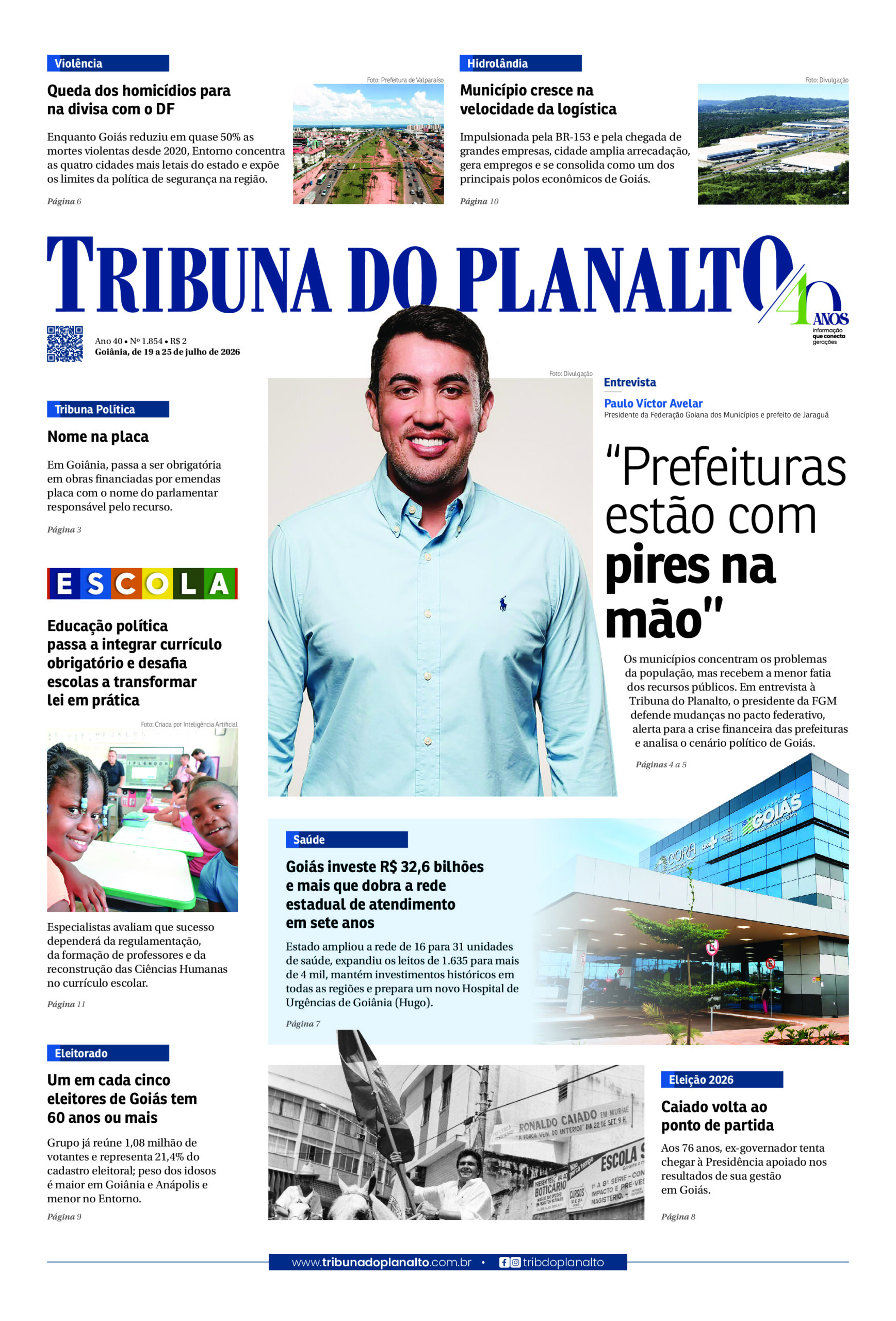 EDIÇÃO N° 1.854 – GOIÂNIA, DE 19 A 25 DE JULHO DE 2026