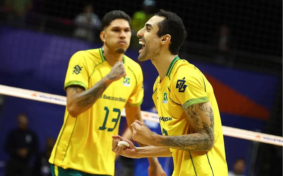 Brasil inicia semana decisiva da VNL contra a França em busca de vaga nas quartas