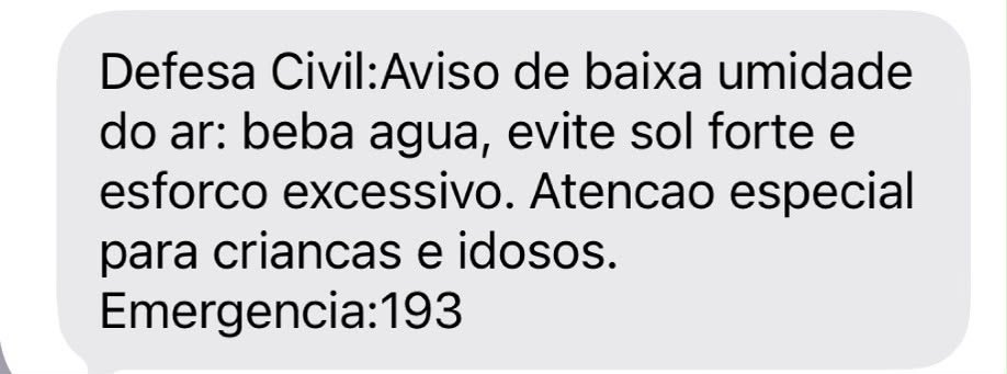 Defesa Civil dispara alerta de baixa umidade em Goiânia