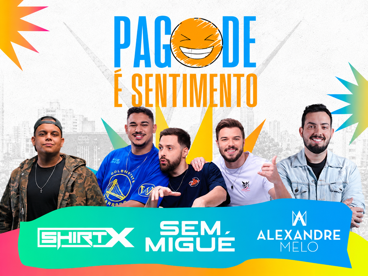 Domingo de pagode reúne três atrações em evento no Setor Sul, em Goiânia