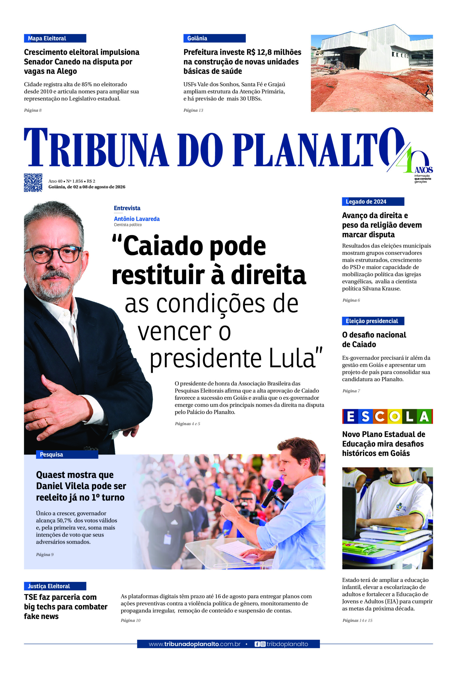 EDIÇÃO N° 1.856 – GOIÂNIA, DE 02 A 08 DE AGOSTO DE 2026