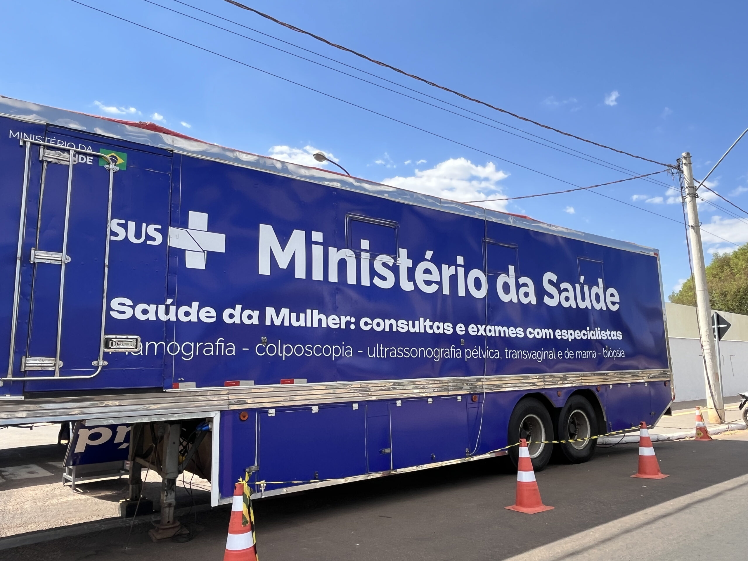 Ceres recebe carreta do Ministério da Saúde para ampliar atendimento à saúde da mulher