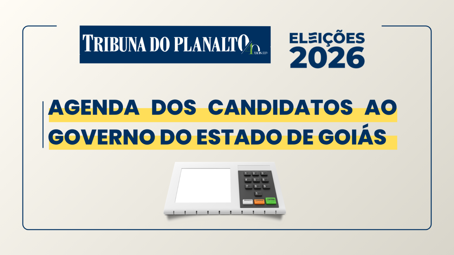 Candidatos ao governo de Goiás dividem agendas entre interior, capital e Brasília nesta quinta (27)