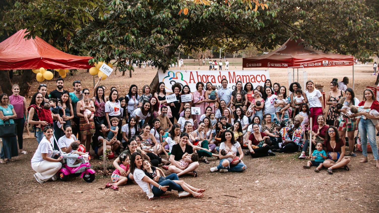 Mamaço Goiânia reúne famílias em defesa da amamentação no Parque Flamboyant