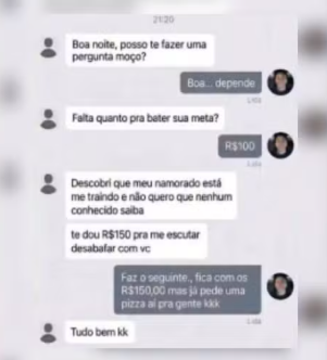 Traição, corrida e pizza: história de motorista em Goiânia viraliza