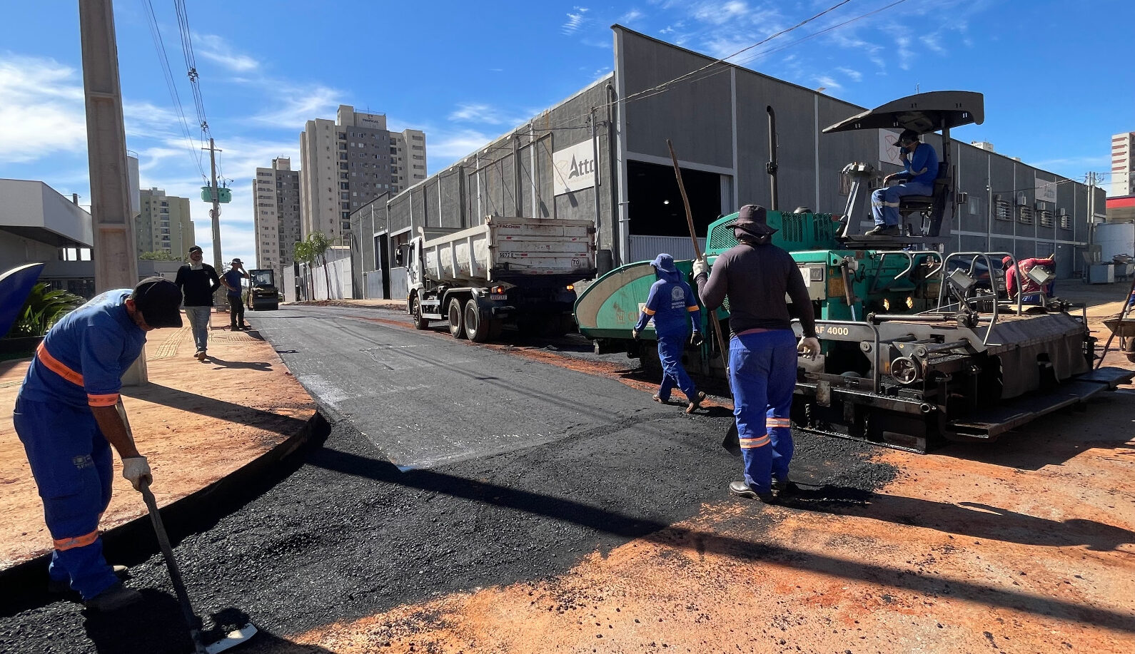 pavimentação - asfalto, obra, prefeitura de goiânia