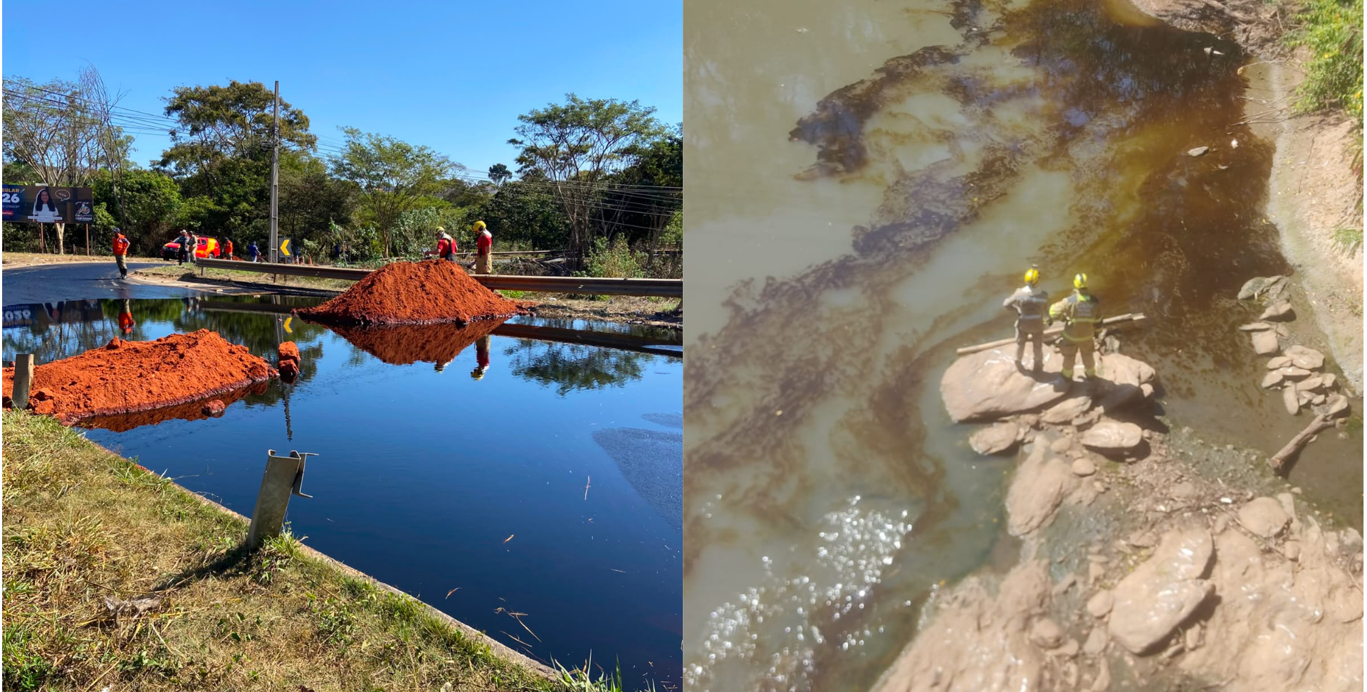 Derramamento de biodiesel mantém trecho da GO-403 interditado no sentido Senador Canedo