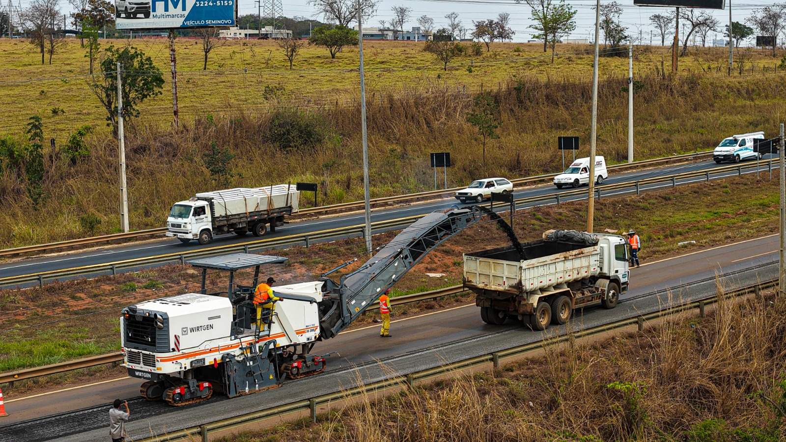 GO-020 tem obras e trânsito em pista simples; veja duas rotas alternativas para acessar a BR-153 - Goinfra