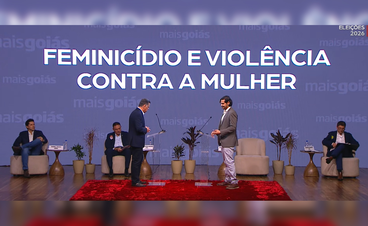 Segurança e saúde dominam segundo bloco de debate ao governo de Goiás