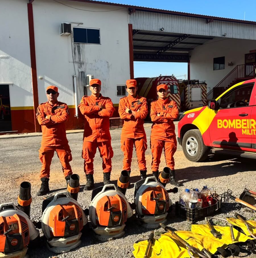 Bombeiros reforçam combate a incêndios em Posse e outras áreas do Nordeste de Goiás