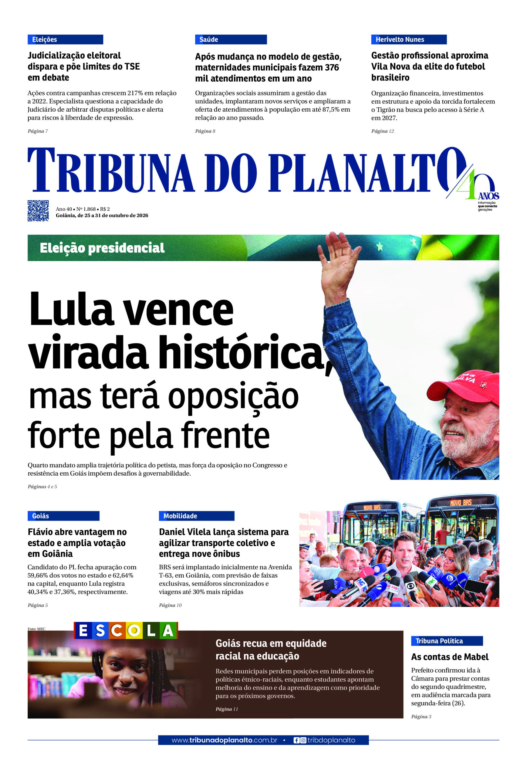 EDIÇÃO N° 1.868 – GOIÂNIA, DE 25 A 31 DE OUTUBRO DE 2026