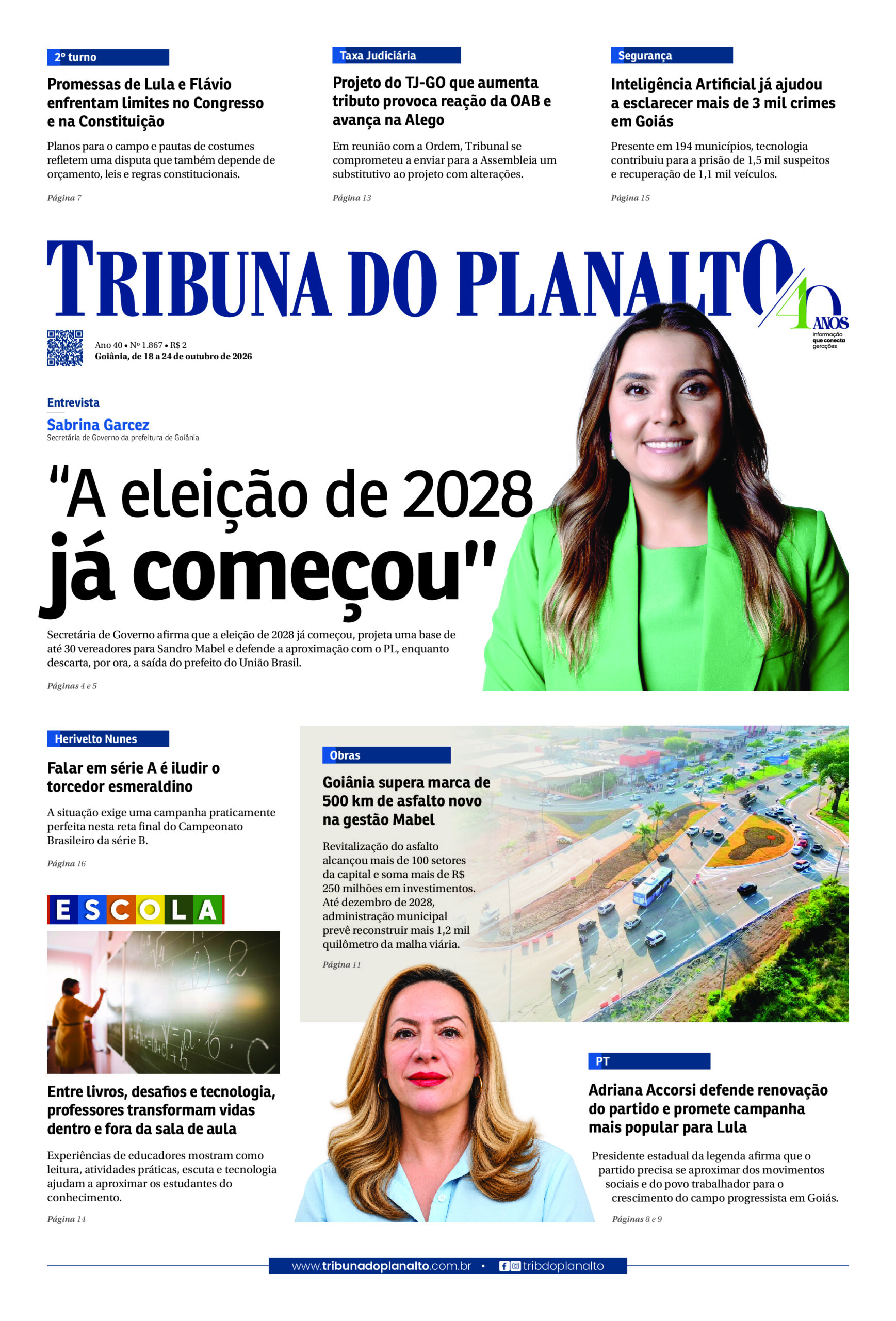 EDIÇÃO N° 1.867 – GOIÂNIA, DE 18 A 24 DE OUTUBRO DE 2026